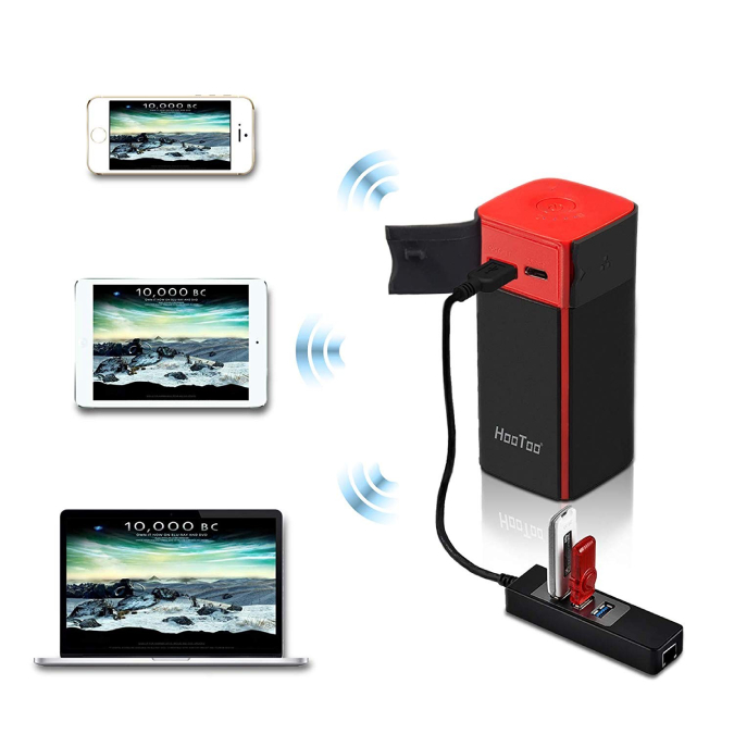 HooToo Tripmate Titan as a wireless media server